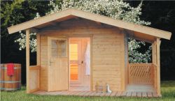 Wille-Sauna Freiheit für die Seele, Außen- und Gartensauna TIRANO 3