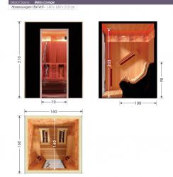 Alpha Relax Lounge Infrarot Sauna für 2 Personen  (ACHTUNG Lieferung 2022)